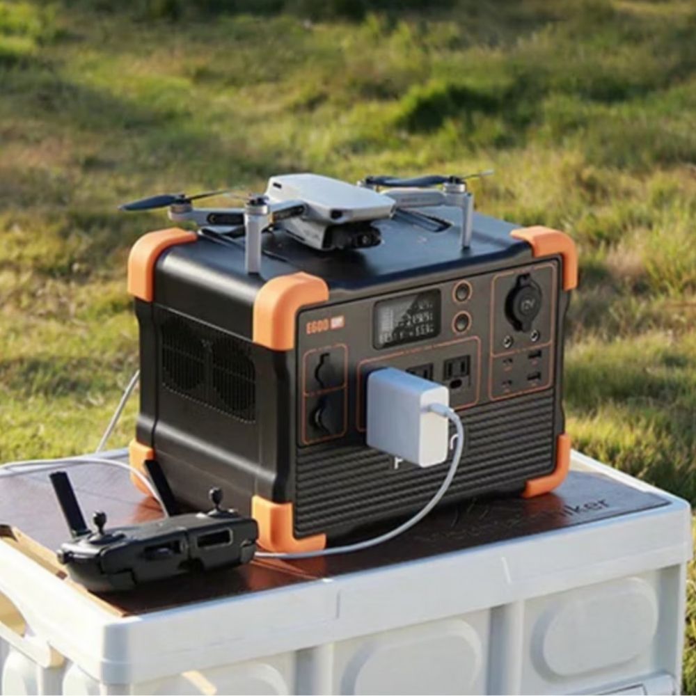 【PECRON】E600LFP High-Performance Compact Power Supply｜1200W/614Wh｜Lithium Iron Phosphate, Power Supply for Power Outages, Disaster Prevention, and Camping, , large