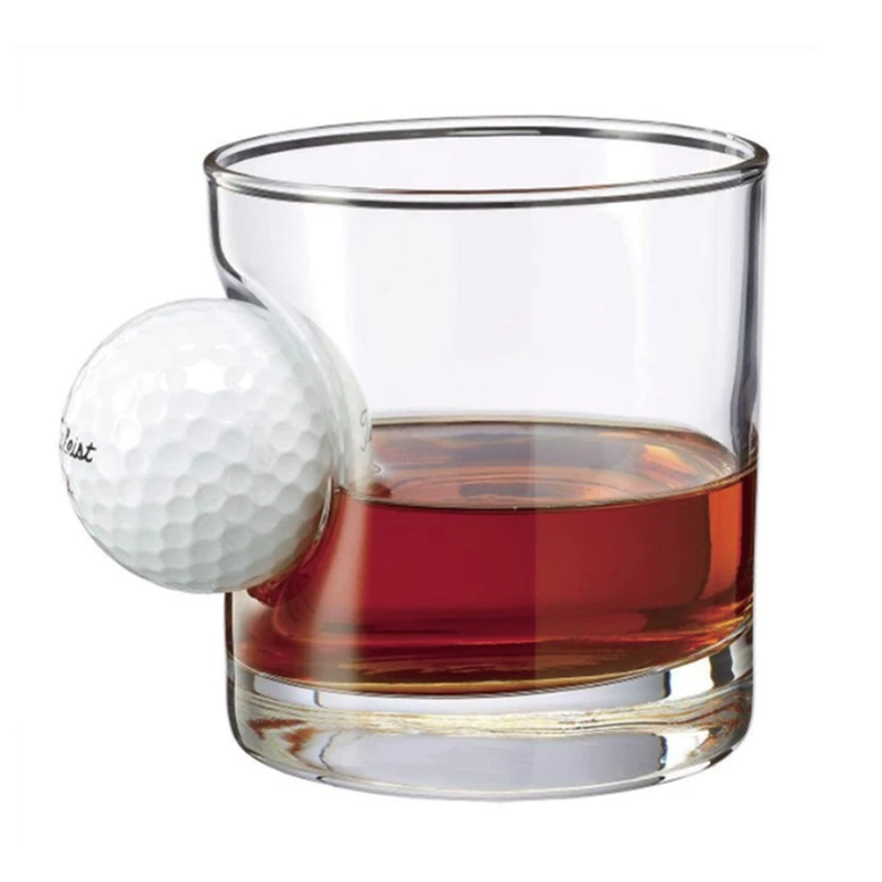 BenShot 高爾夫球玻璃杯 11oz 嵌入Titleist高爾夫球 高爾夫禮物, , large