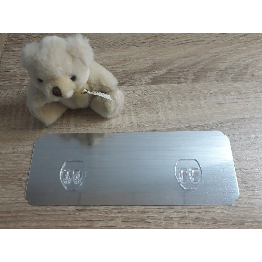 [熊好貼國際]長方形雙勾貼片 免鑽孔不殘膠 免運無痕掛勾 凹凸不平整老舊牆面(選超黏) 平整且光滑牆面(選重覆)替換, , large