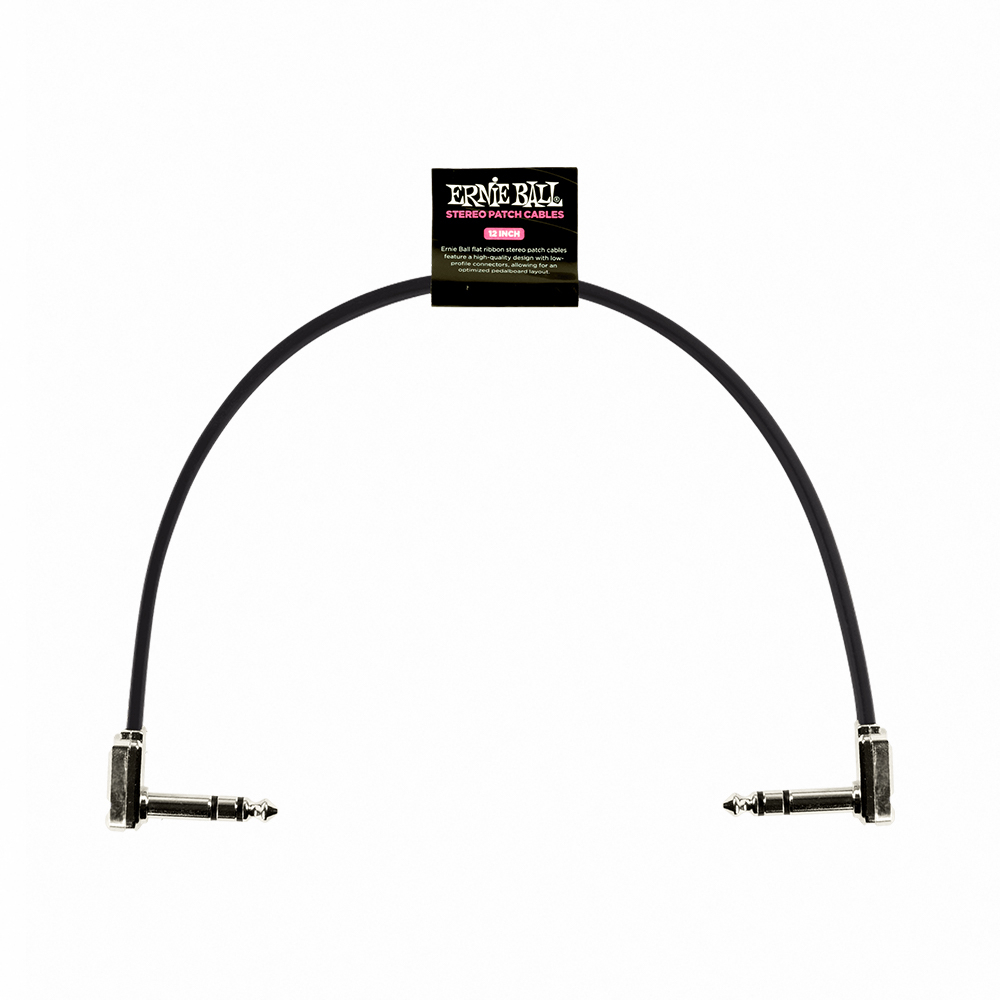 ERNIE BALL 12' Stereo Cable 立體聲效果器導線 黑色款【敦煌樂器】, , large