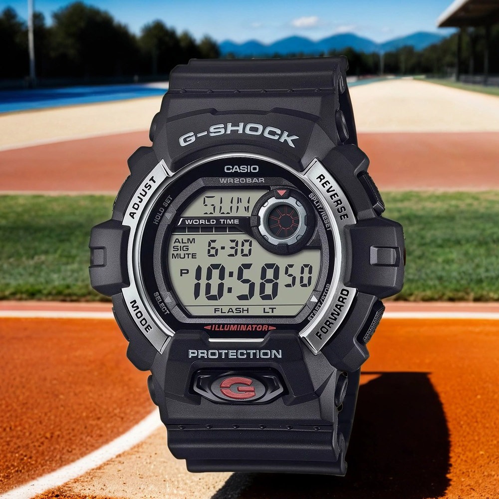 CASIO 卡西歐 G-SHOCK 大螢幕電子錶 學生錶 G-8900S-1, , large