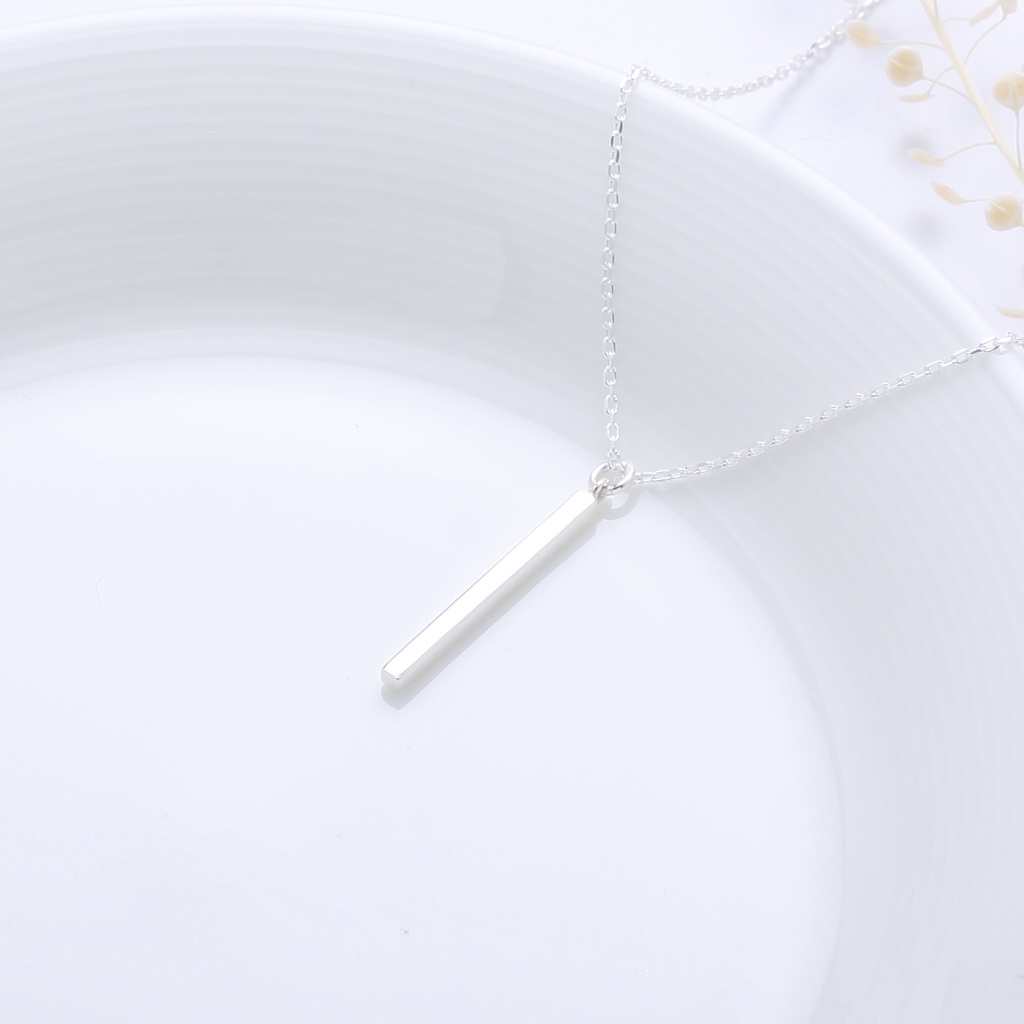 【Angel & Me】幾何 長方形 Rectangle s925 純銀 項鍊 生日 週年 情人節 禮物, , large