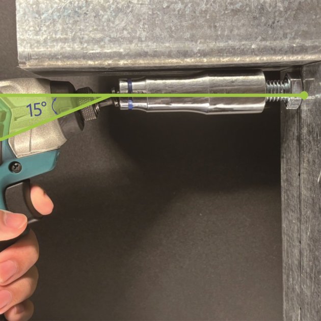 《tevc》日本 VESSEL 六角柄 WSA搖頭系列 剛鍛首振  15度搖頭套筒-10mm, , large