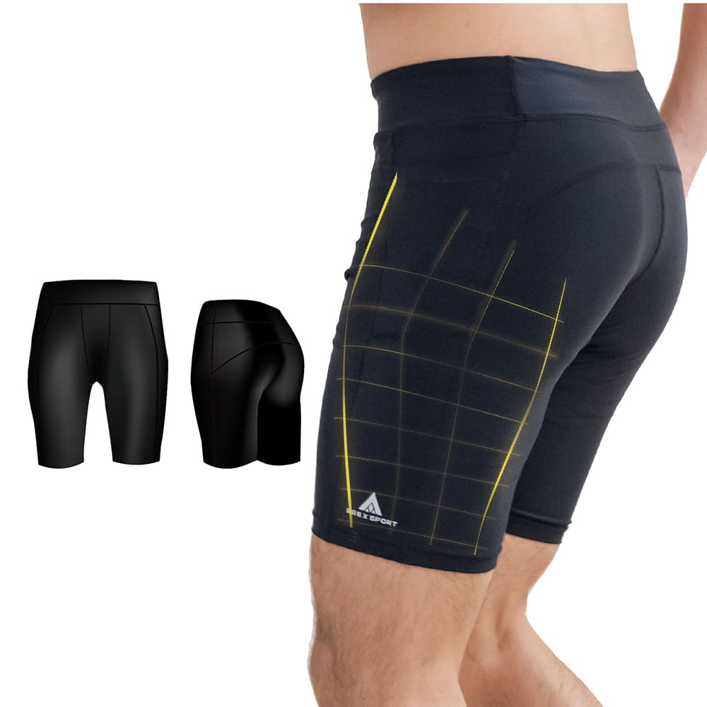 【arexsport】AS-9212 男短褲 口袋運動短褲 萊卡褲 水陸褲 加大碼五分褲 男緊身褲 訓練褲 泳褲 台灣製, , large