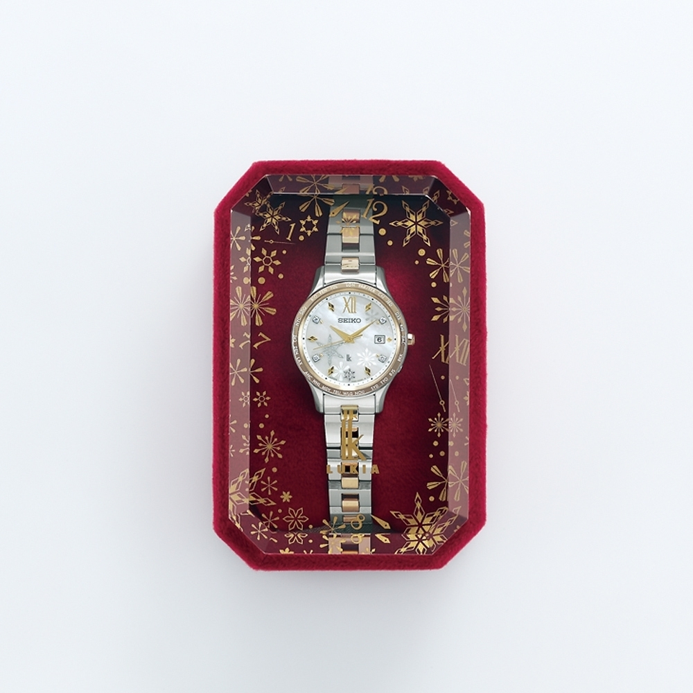 SEIKO 精工 LUKIA 太陽能電波鑽石女錶 SSVV086J/1B35-0AZ0K, , large