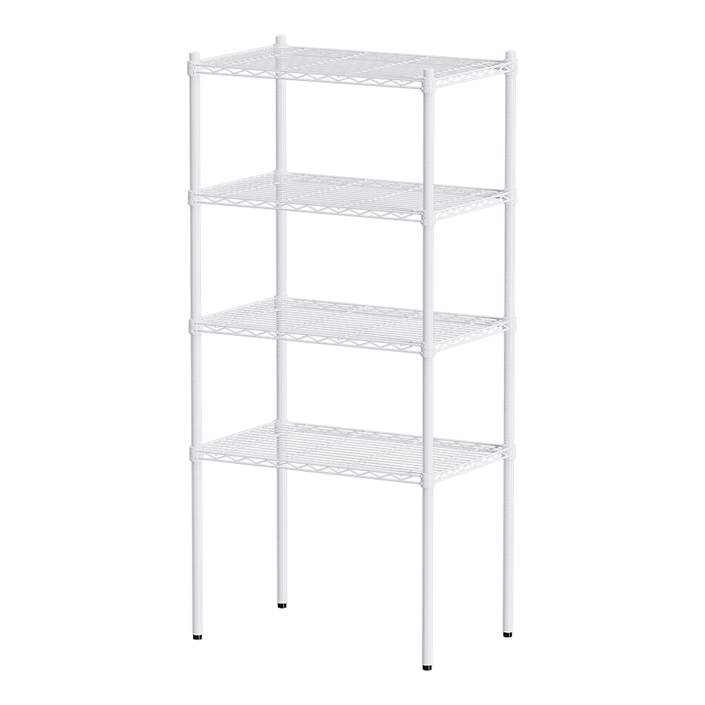 【Y HOUSE】70x45x150cm Lightweight Four-layer Iron Rack Iron Rack Shelf-Painted White