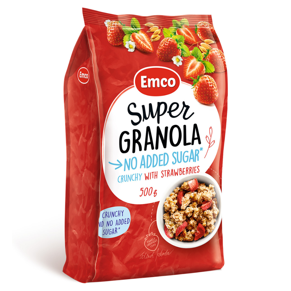 EMCO Granola  no added  sugar strawberry, , large