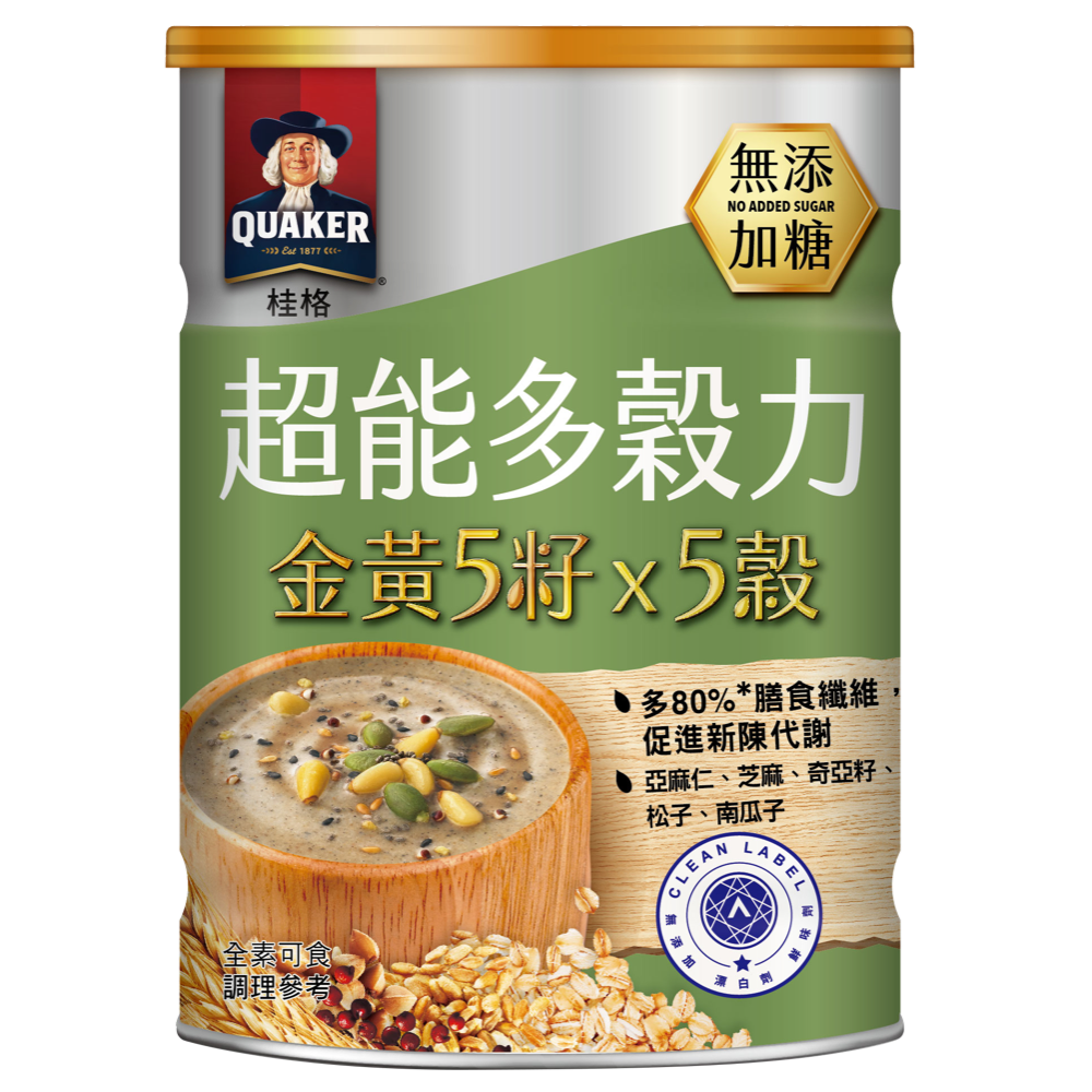 Quaker Super Grain 5 Seed No Sugar 390G, , large