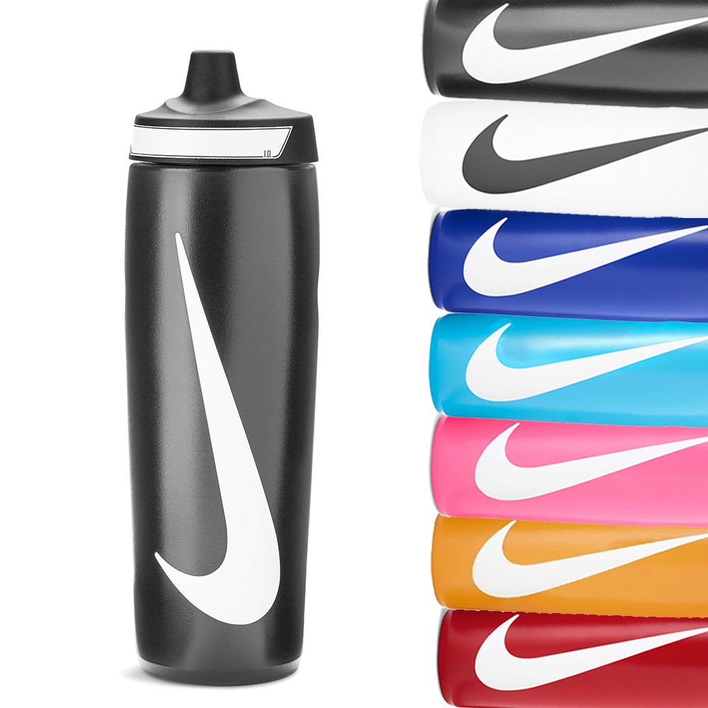 [秉宸] NIKE REFUEL BOTTLE 擠壓水壺 24OZ 運動 單車 自行車 運動 跑步 登山 健行 N1007666, , large