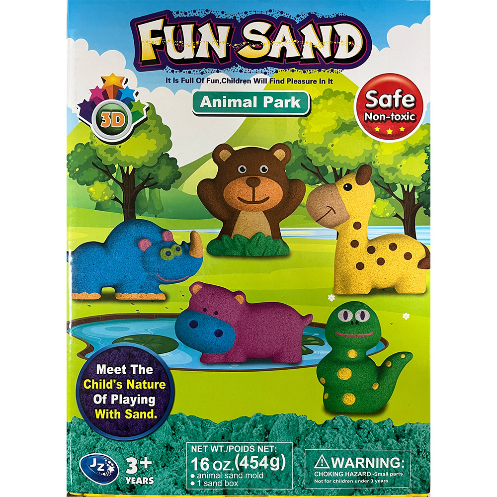 【啾愛你】動力沙玩具組( 454g - 動物)加贈補充包