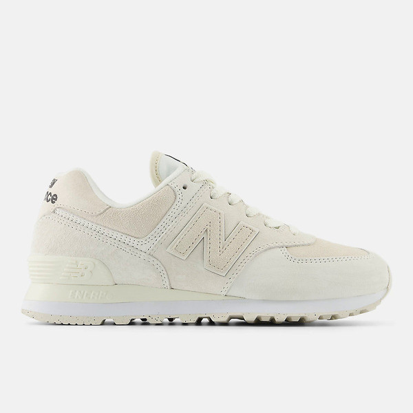 Kixpress-New Balance 女 休閒鞋 運動 經典 復古 B楦 NB 574 緩震 海鹽 米白 [WL574HJ2], , large