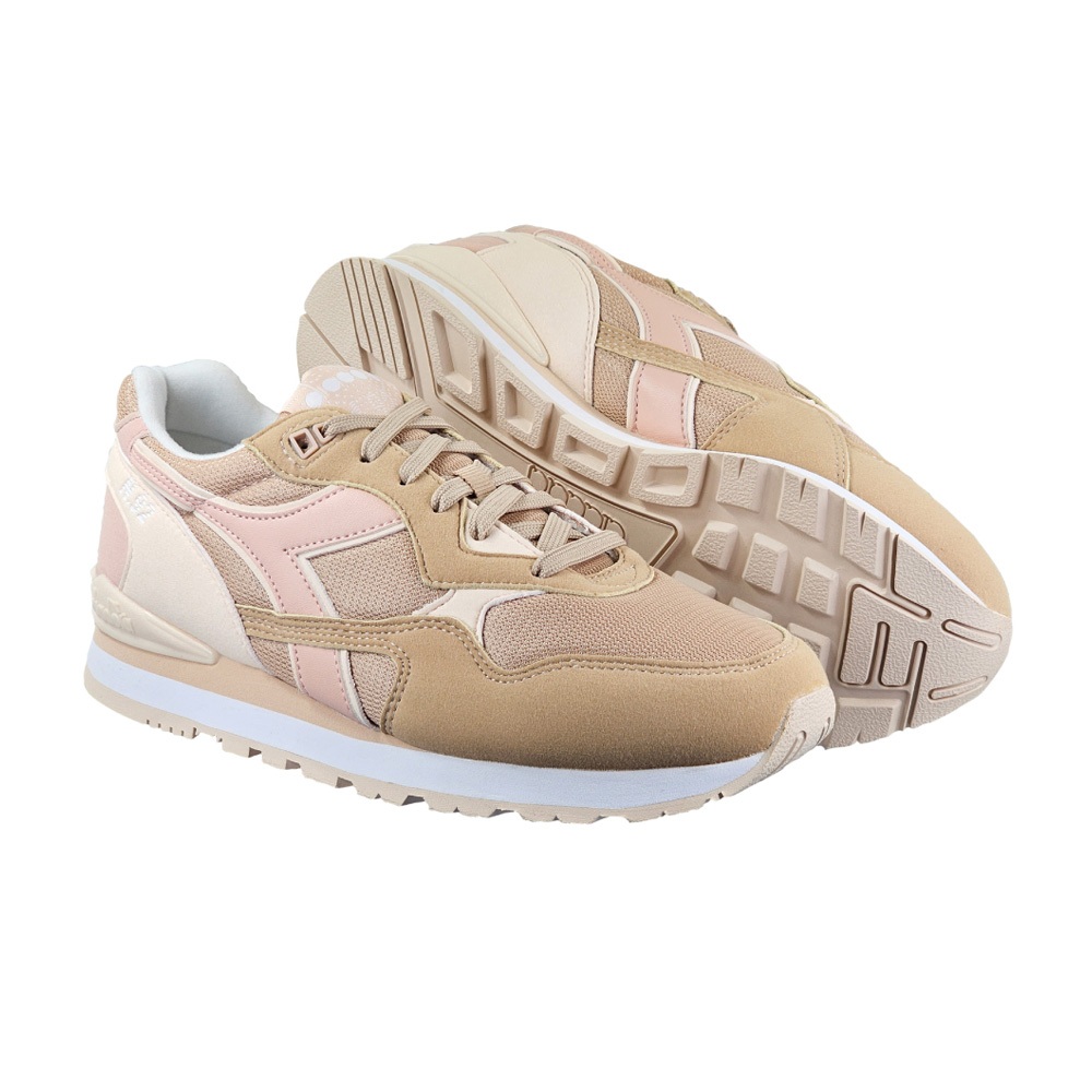 DIADORA迪亞多那 義大利進口 復古休閒運動鞋 女運動鞋 女鞋 N.92 透氣 親膚 緩震 輕量 耐磨 防滑 卡其粉, , large