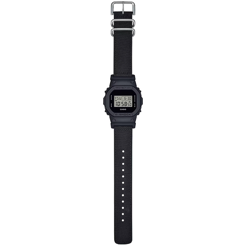 CASIO 卡西歐 G-SHOCK 尼龍錶帶 電子手錶 DW-5600BCE-1, , large