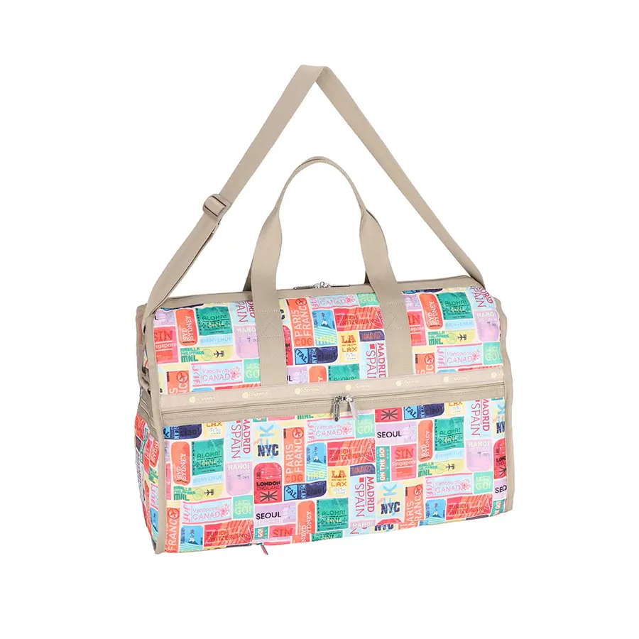 Lesportsac Deluxe Lg Weekender 奢華大型旅行袋 / 旅人的印記, , large