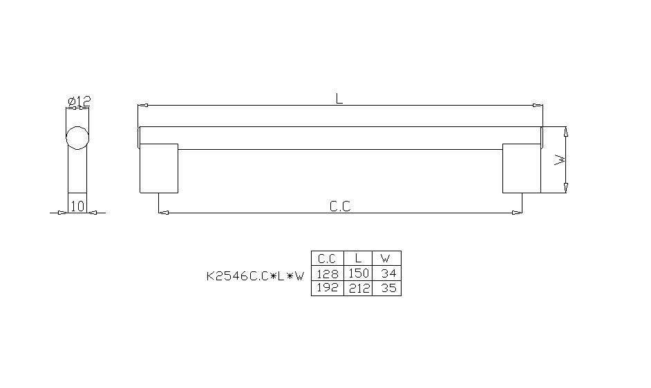 【協進五金】SUS201空心拉手 刷線, , large