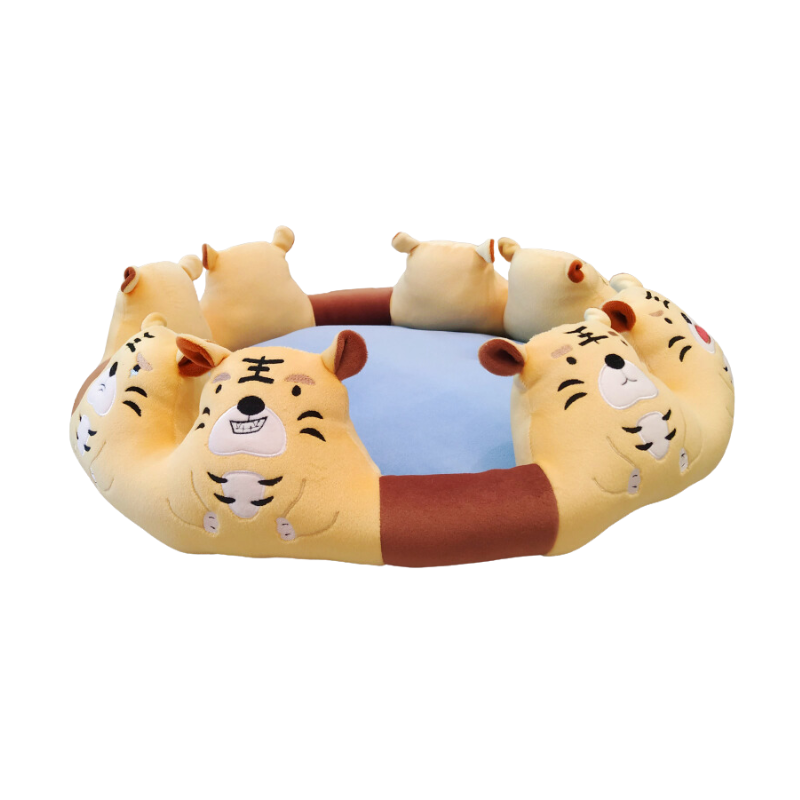 Pet bed with cute animal theme, , large