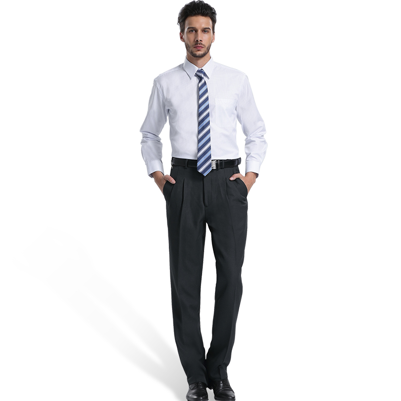 Mens Smart Trousers With Folds, , large