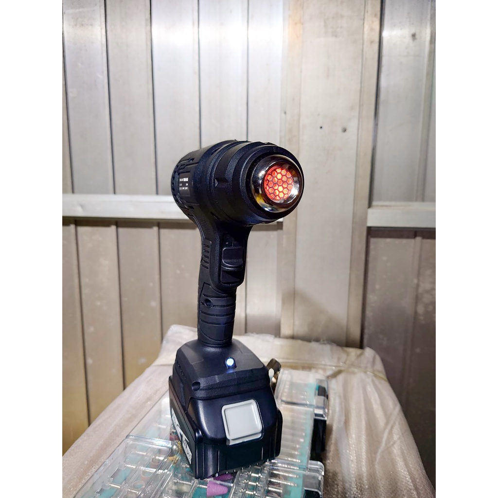 WIN五金 MK-POWER MK-M65熱風槍 18V熱風槍 手持式熱風槍 熱吹風機 收縮片 收縮膜 熱縮膜 熱風機, , large