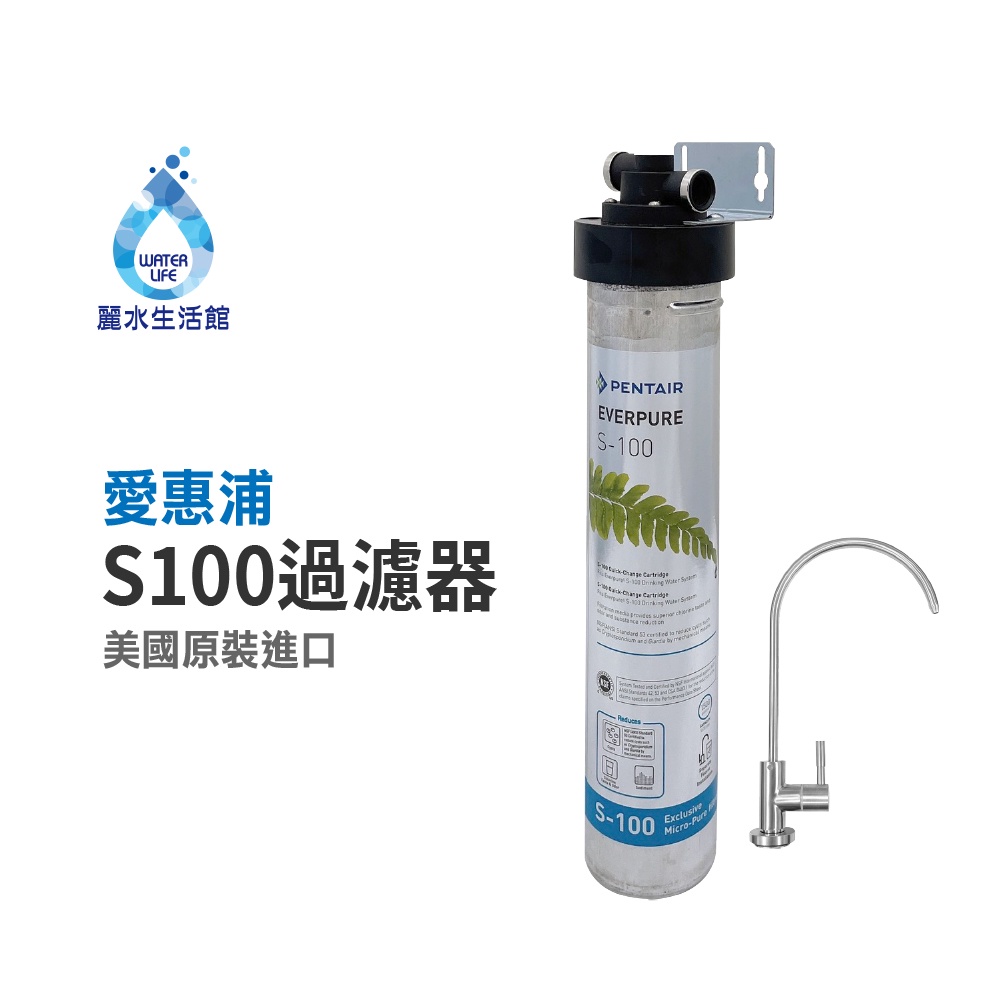 【麗水生活】EVERPURE 愛惠浦S-100愛惠浦單道過濾器-美國原裝進口濾心 餐飲業界首選(整組), , large