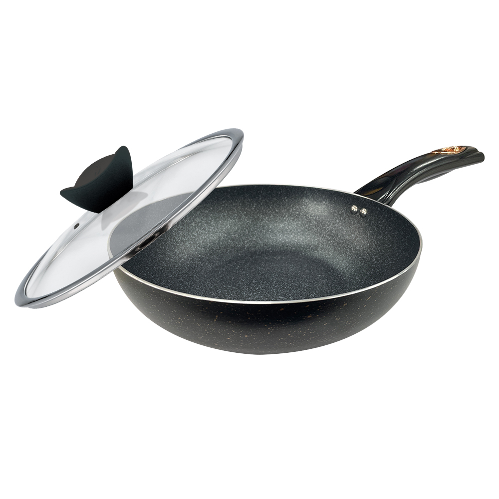 CLARE 可蕾爾 羽鑚不沾炒鍋深煎炒鍋IH附蓋 32cm-Leidea樂德兒, , large