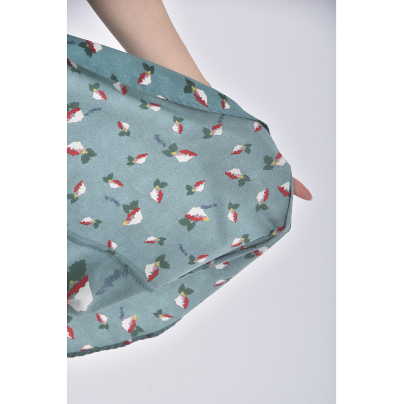 (M) uniqlo質感花紋綠色長裙二手衣, , large