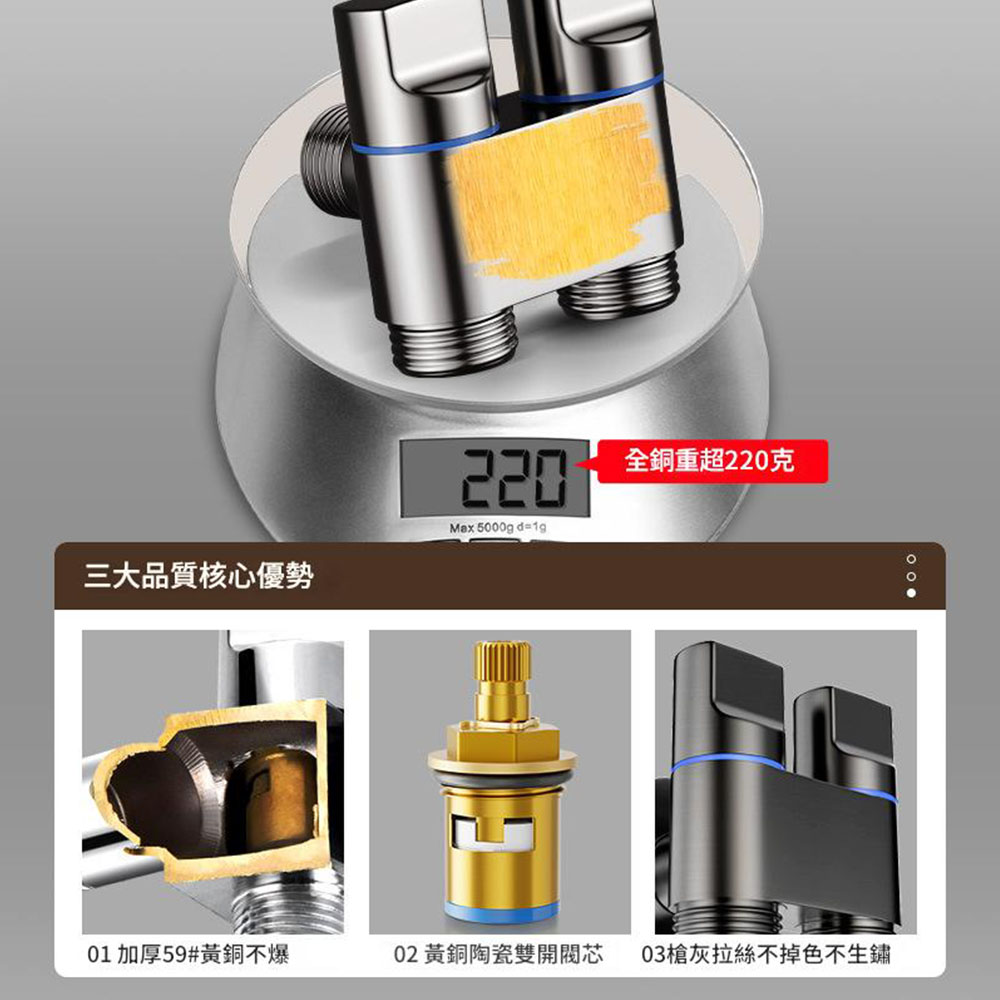 馬桶噴槍套組(槍灰色), , large