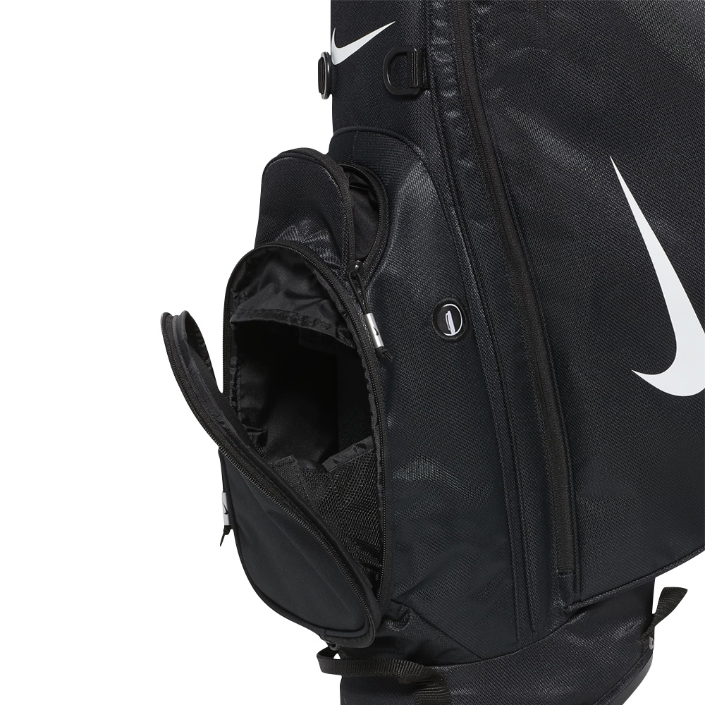 NIKE SPORT LITE 腳架袋 球桿袋 高爾夫球袋 5格 防水罩 雙背帶 黑 白 白黑紅 黑黃 淺藍 銀綠 淺灰橘, 黑＊預購, large
