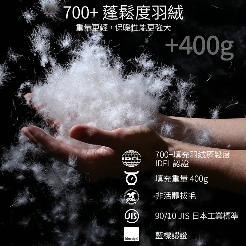 C2011 超暖羽絨睡袋 (400g), , large