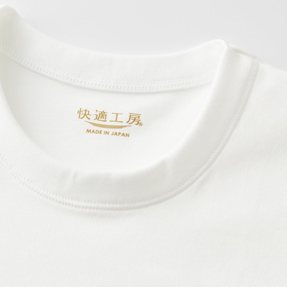 【日本郡是Gunze】日本製 兩件組 抗菌防臭加工 100%純棉 男士 圓領 短袖內衣 衛生衣(舒適親膚) 白色-LL, , large