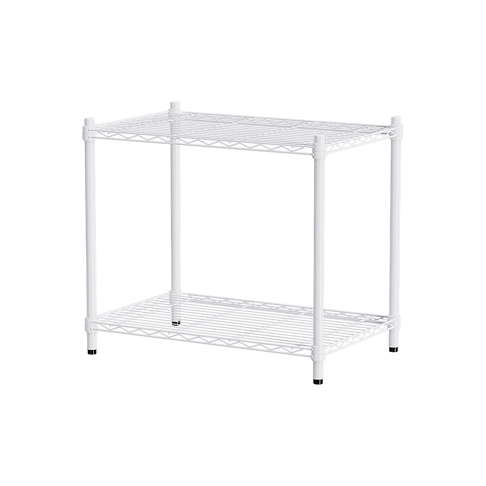 【Y HOUSE】70x45x60cm Lightweight Two-layer Iron Rack Iron Rack Shelf-Painted White
