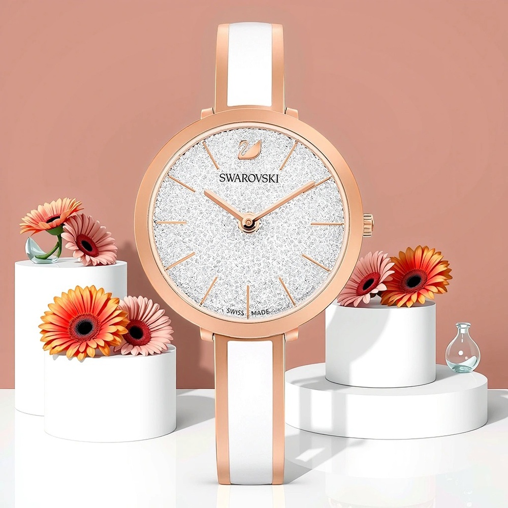 SWAROVSKI 施華洛世奇 CrystallineDelight 送禮 璀璨晶鑽女錶 手錶-32mm 5580541, , large