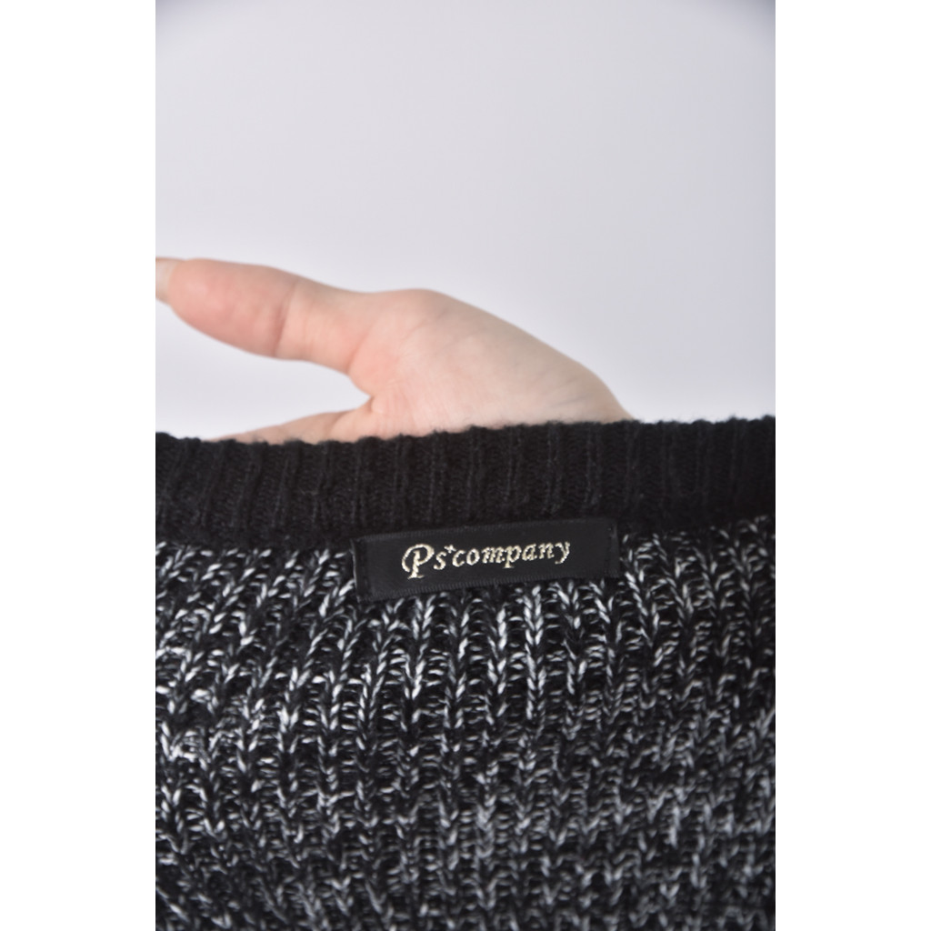 (S) pscompany混色黑色毛衣二手衣, , large