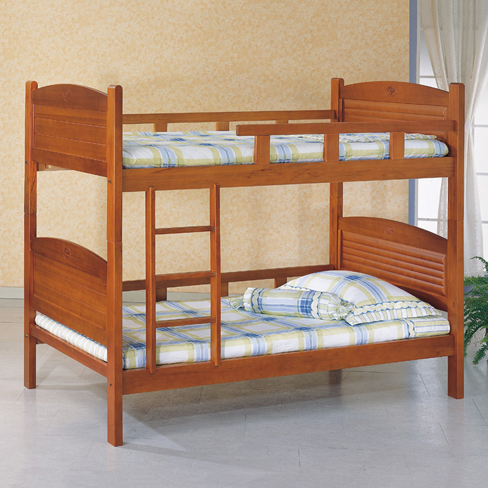 【唯熙傢俱】凱莉柚木色3.5尺雙層床, , large