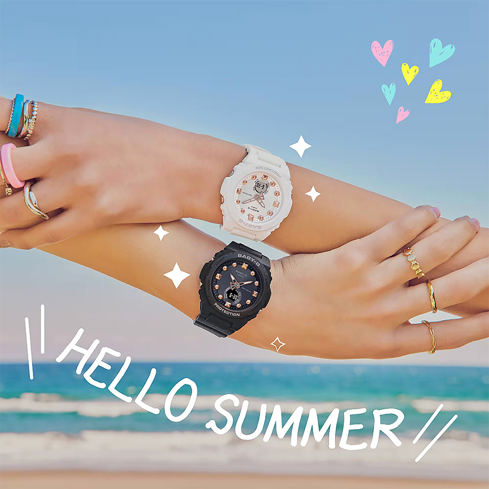 CASIO 卡西歐 BABY-G 夏日沙灘手錶 女錶 BGA-320-1A, , large