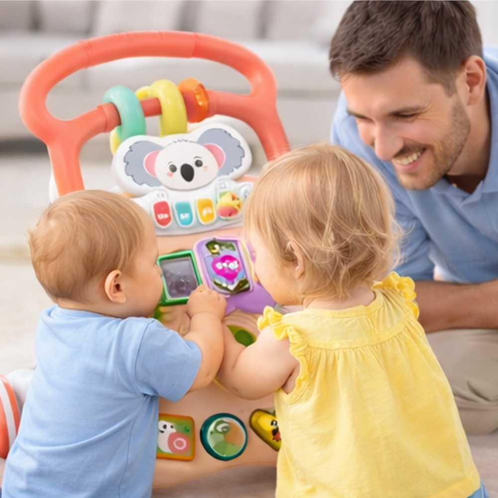 【鼎堅】多功能安全音樂學步車 早教遊戲面板 1歲以上, , large