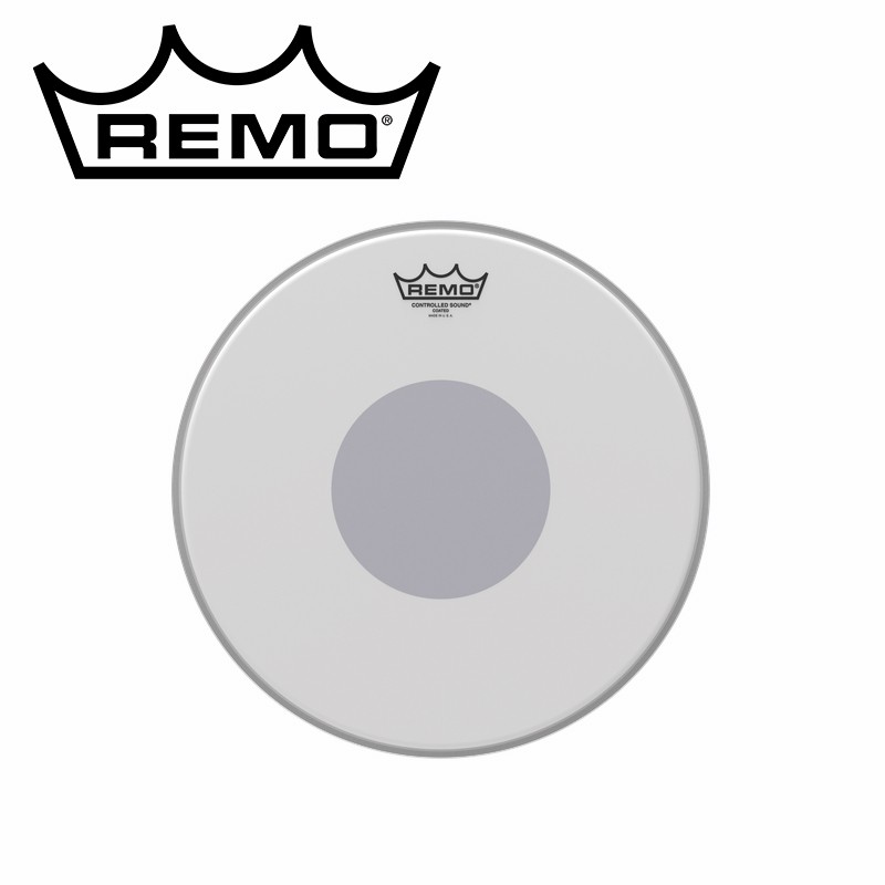 REMO Controlled Sound Coated Black Dot 單層噴白鼓皮【敦煌樂器】, , large