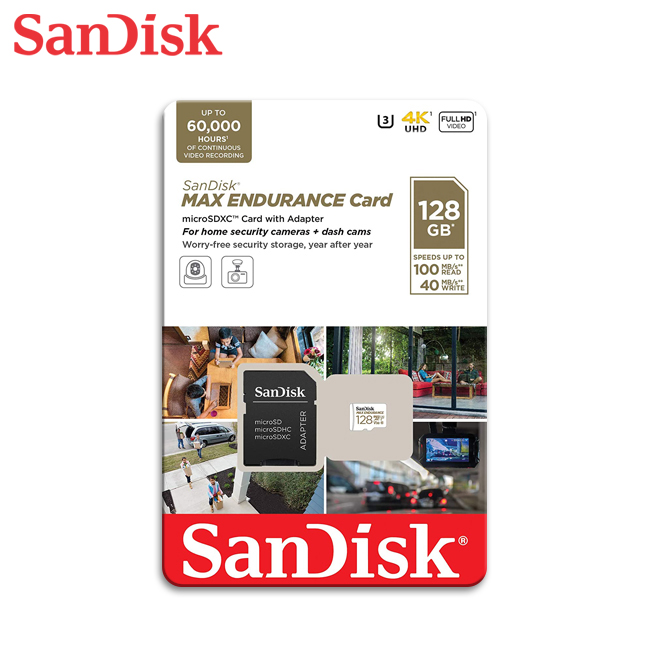 SanDisk MAX ENDURANCE 128G UHS-I V30 U3 microSDXC, , large
