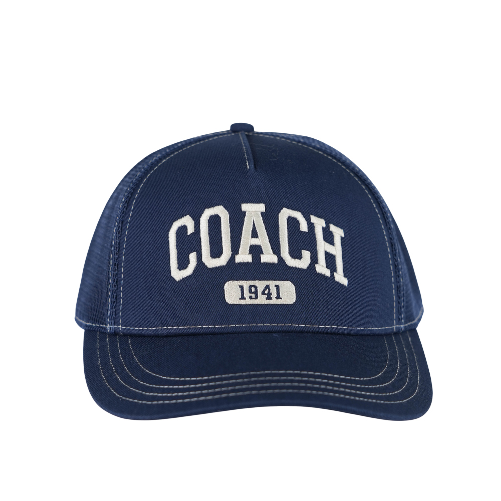 COACH 1941 標誌棉質棒球帽 M-L / 海軍藍, , large