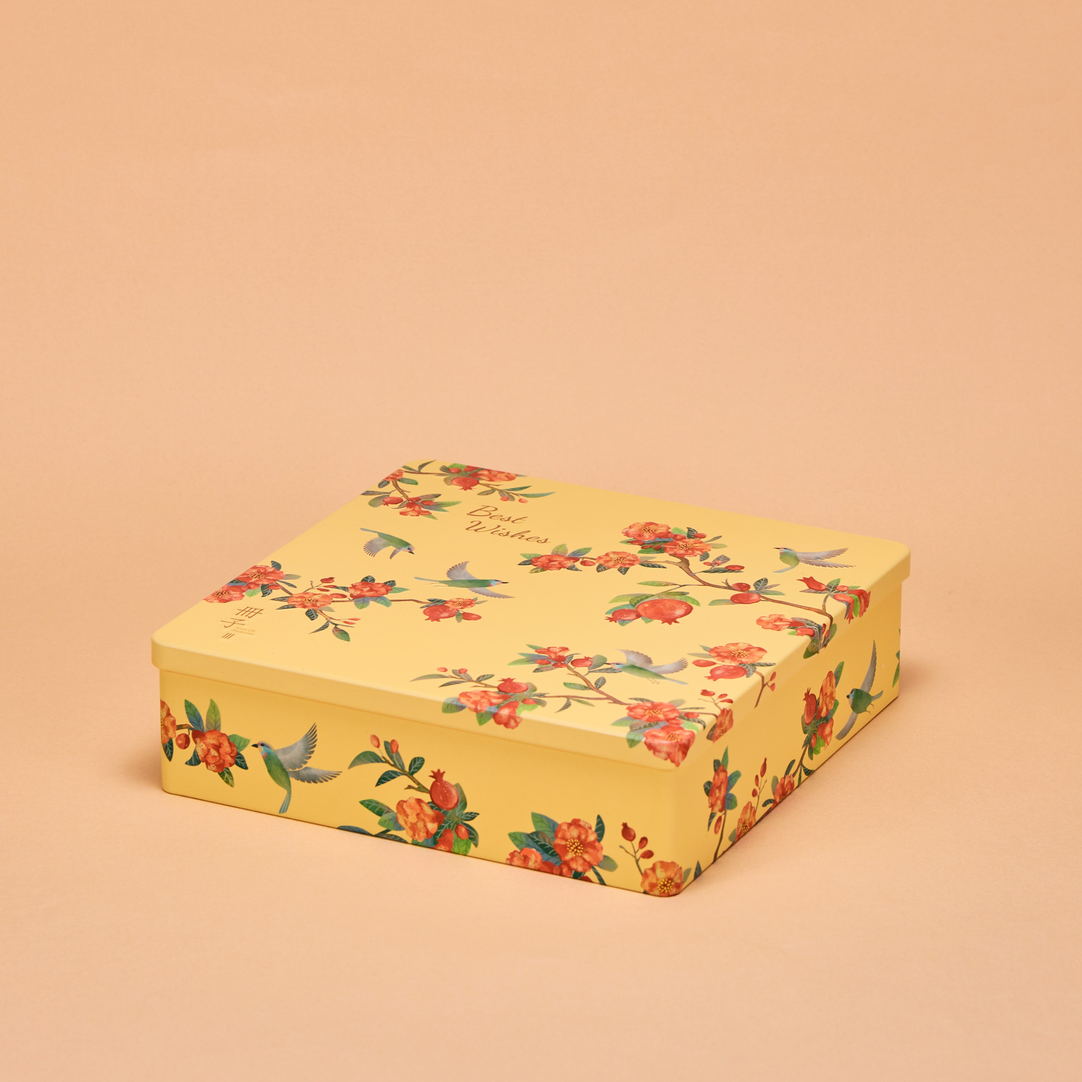 【冊子過年禮盒】彩鳥飛悅單層禮盒(芝麻流心酥x7), , large