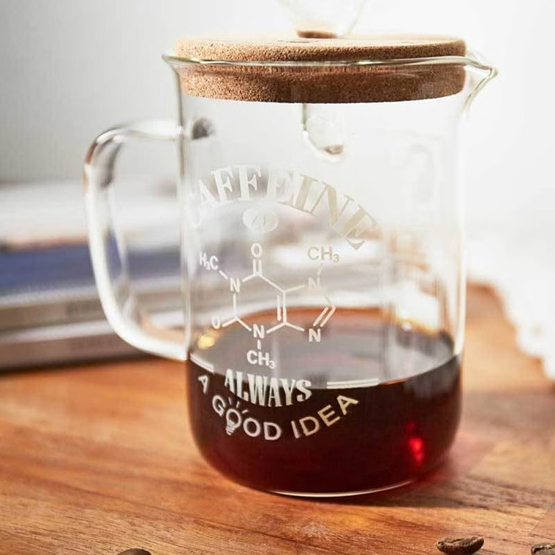 咖啡因理科燒杯 (附軟木杯蓋), , large