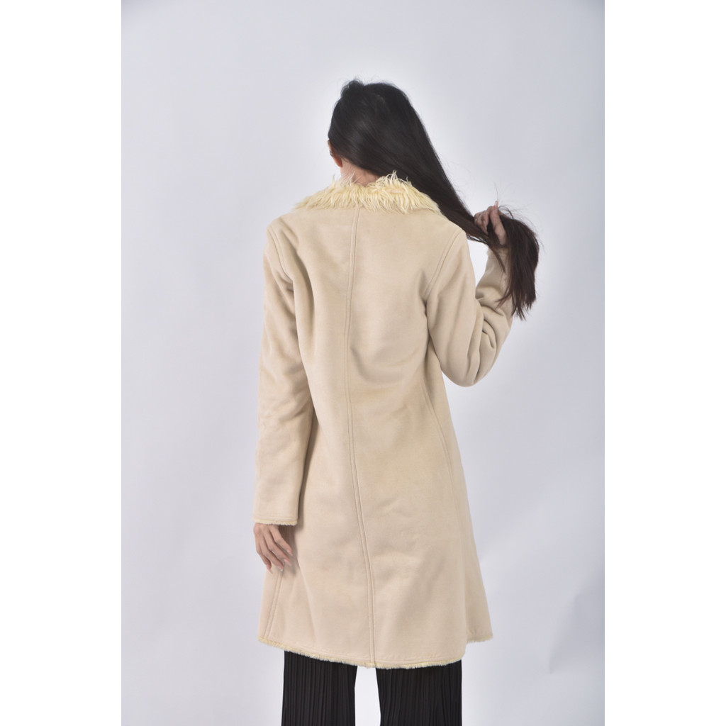 (S) wankoＶ領杏色外套二手衣, , large