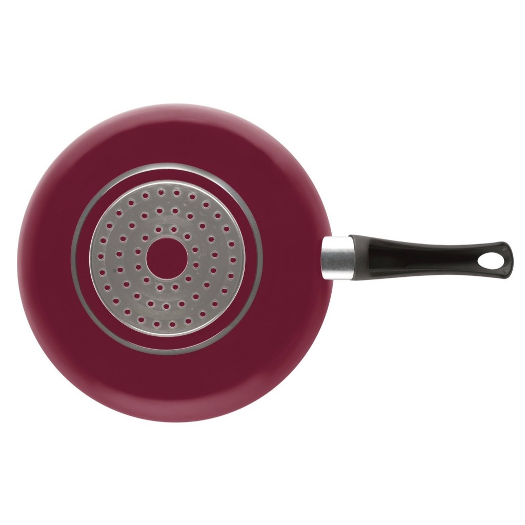 蓋瑞廚物【義大利PIARDI HOME BORDO' 24/28CM 平底煎鍋 勃根地酒紅】厚度2.5mm可IH 不沾鍋, , large