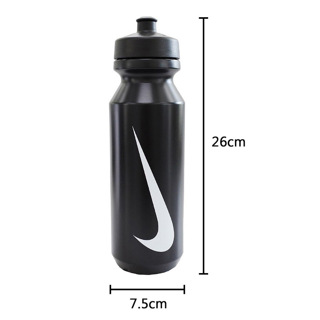 NIKE 大嘴巴水壺2.0 32OZ/946ml 隨身杯 水瓶 公路 騎行 自行車 腳踏車 健身 運動 擠壓式 防漏 黑, , large