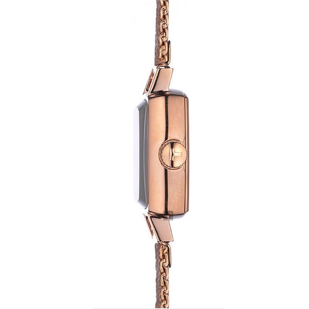 TISSOT 天梭 LOVELY SQUARE 動人心弦米蘭帶女錶-20mm  T0581093345600, , large