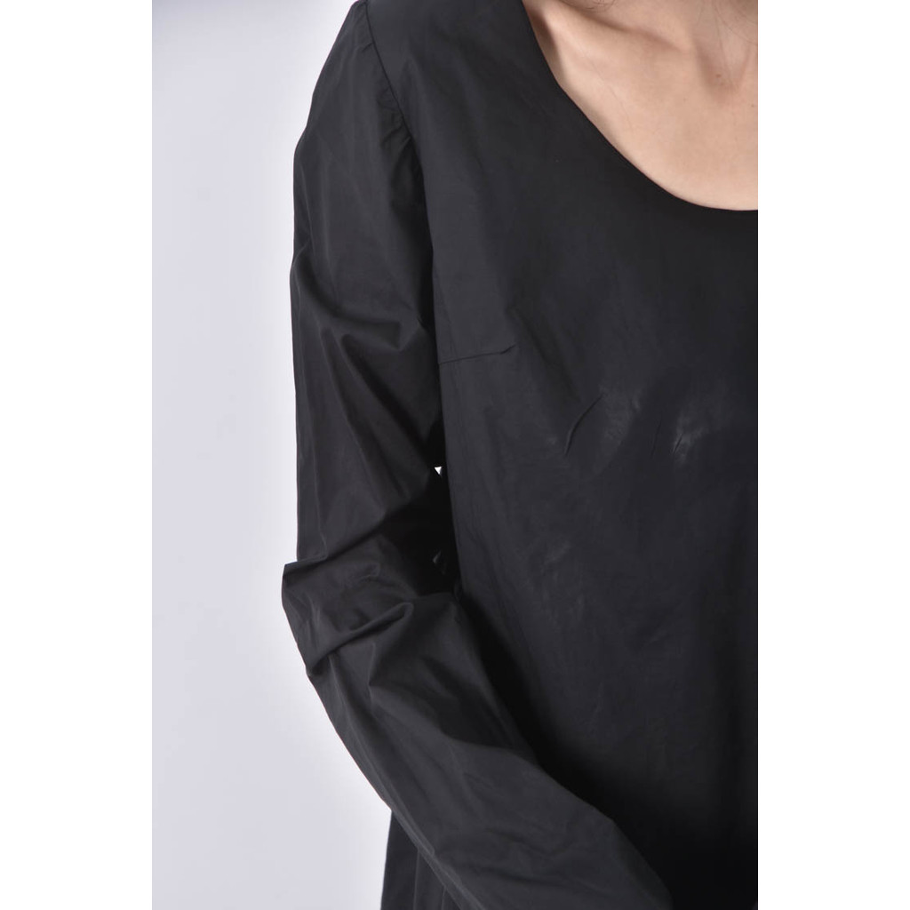 (S) steph by steph棉質純棉黑色長袖上衣二手衣, , large