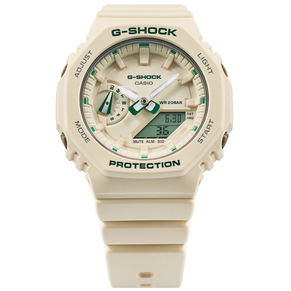 CASIO 卡西歐 G-SHOCK 摩登綠 八角女錶 GMA-S2100GA-7A, , large