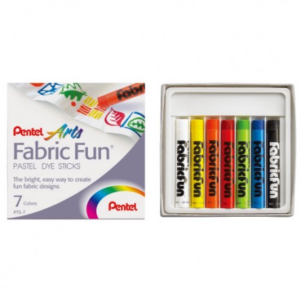 【 Pentel 飛龍 】PTS 染色粉蠟筆 7色 /盒 PTS-07, , large