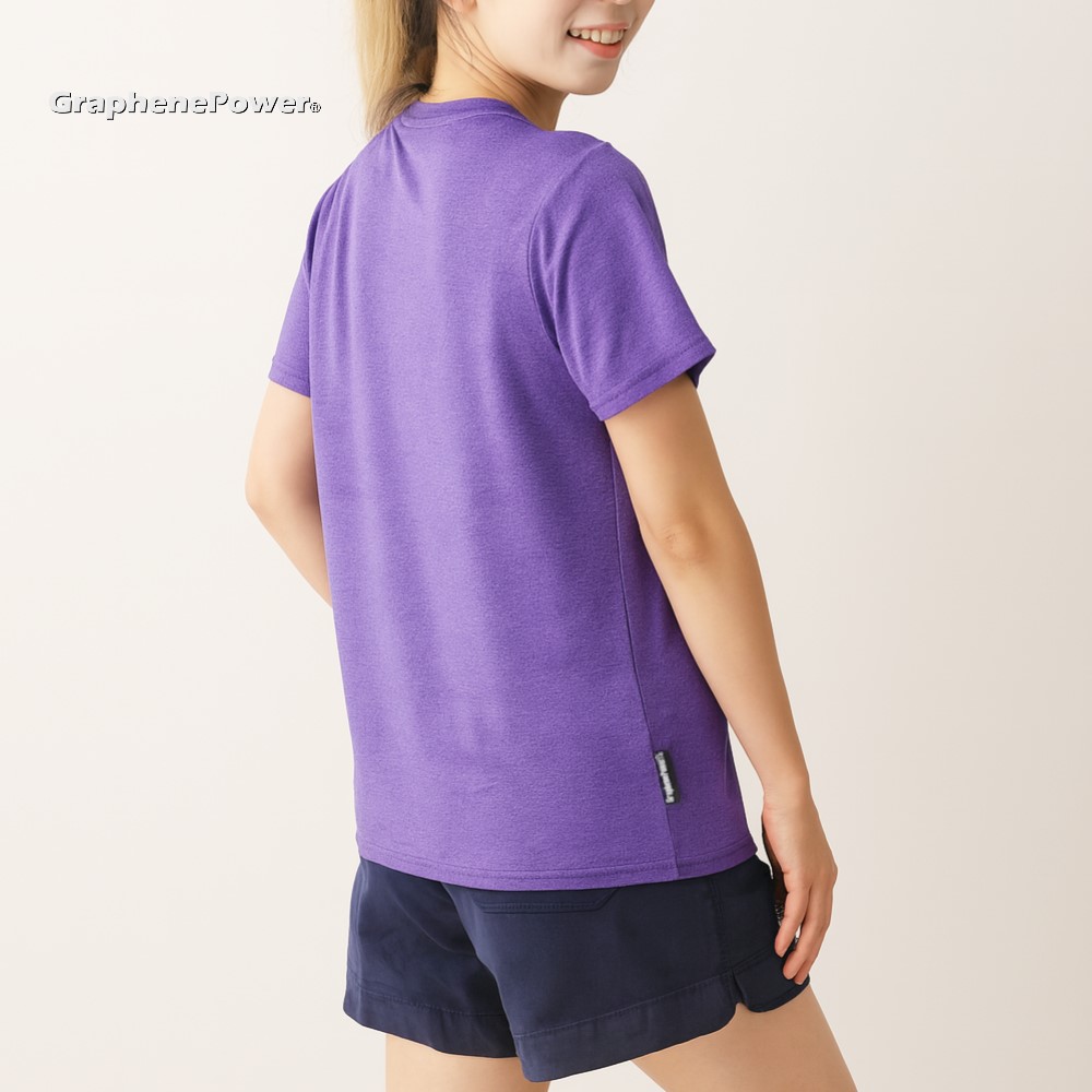 Graphene Thermal Circulation T-Shirt - Lavender Purple/XL, , large