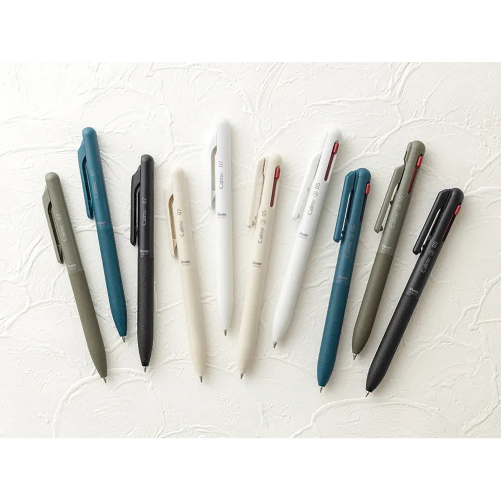 飛龍PENTEL Calme靜暮 三色輕油性筆-0.5mm黑+紅+藍(XBXAC35)綠松石桿, , large