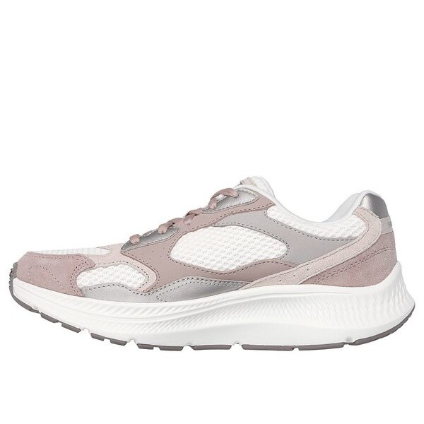 Skechers Go Run Consistent 2.0 女 慢跑鞋 彈力 緩震 白 藕粉 [128630MVE], , large